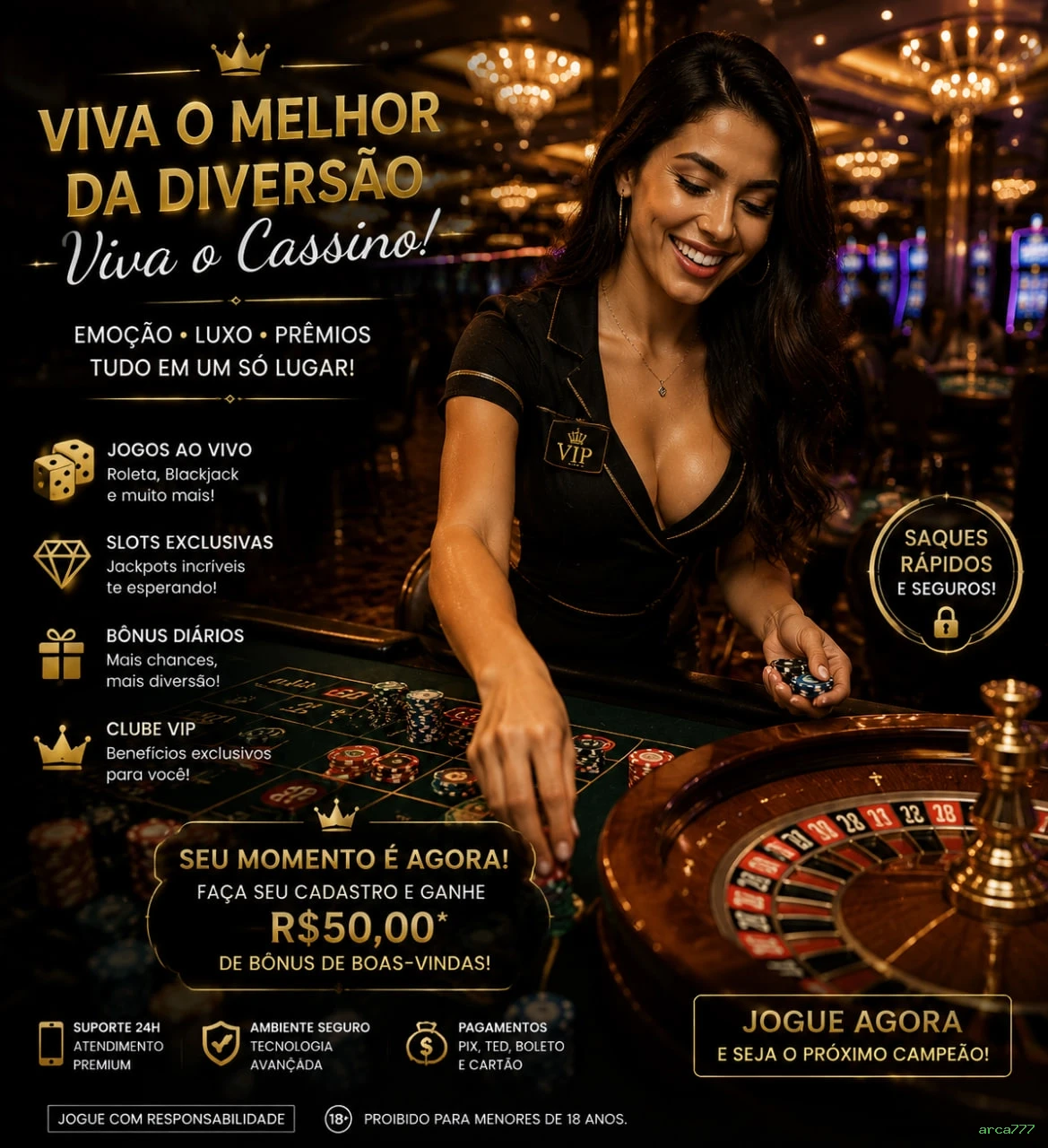 Cassino ao vivo com dealers reais da Evolution Gaming